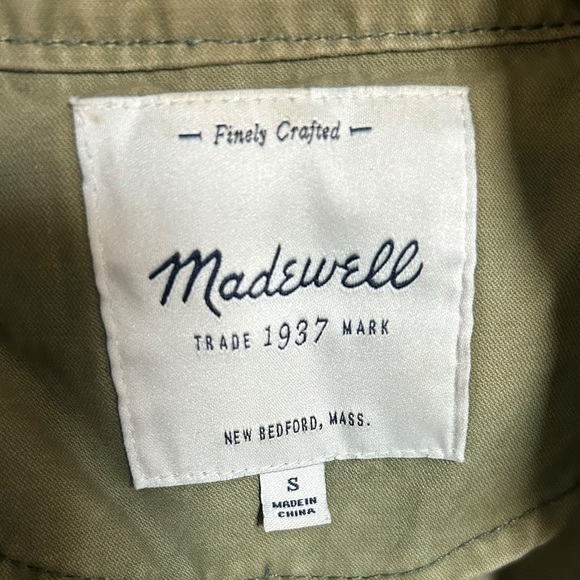 Madewell Women’s Small Military Cargo Utility Jacket Full Zip - Picture 8 of 14